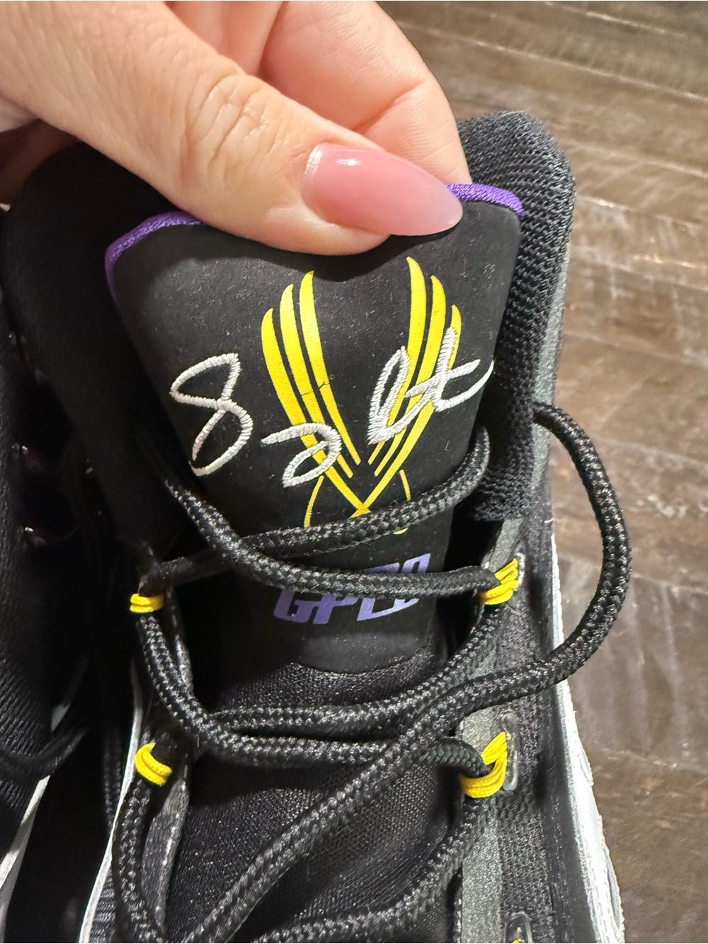 Nike Sonic Flight Venom Gary Payton Black Purple GP20 Men’s US 11 Sneakers Shoes - Picture 9 of 14